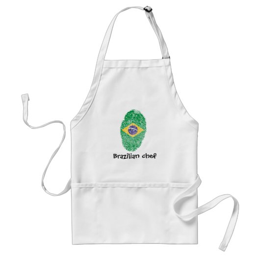 Brazilian touch fingerprint flag schürze (Vorne)