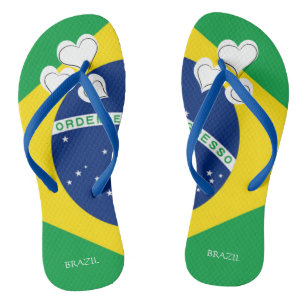 BRAZILIANISCHE Fahne Badesandalen
