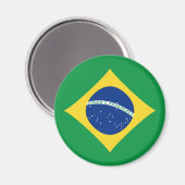 Brazilien Fisheye Flag Magnet (Vorderseite/Rückseite)