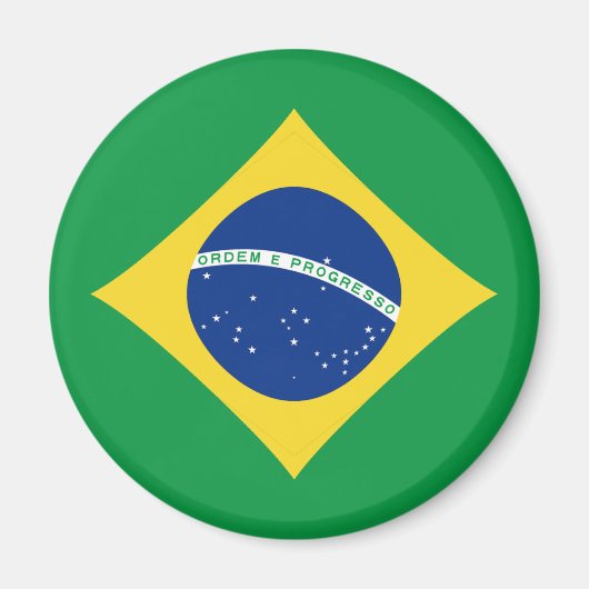 Brazilien Fisheye Flag Magnet (Vorne)