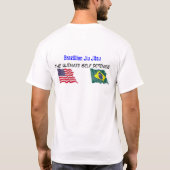 Brazillian Ju Jitsu - (hintere) entscheidende T-Shirt (Rückseite)