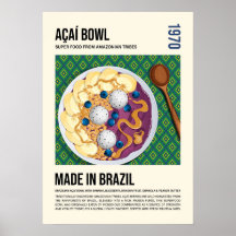 Brazillian Superfood Acai Bowl Artwork