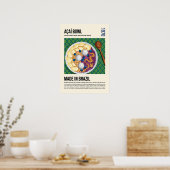 Brazillian Superfood Acai Bowl Artwork Poster (Küche)