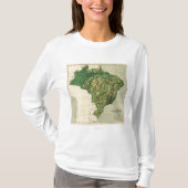 BrazilPhysical panoramisches MapBrazil T-Shirt (Vorderseite)