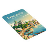 Brazzaville Republik Kongo Magnet (Rechte Seite)