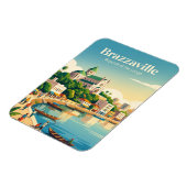 Brazzaville Republik Kongo Magnet (Linke Seite)