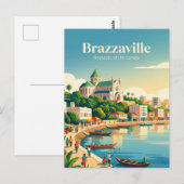Brazzaville Republik Kongo Postkarte (Vorne/Hinten)