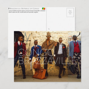 Brazzaville, Republik Kongo Reise-Postkarte Postkarte