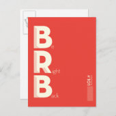 BRB POSTKARTE (Vorne/Hinten)