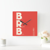 BRB QUADRATISCHE WANDUHR (Zuhause)