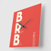 BRB QUADRATISCHE WANDUHR (Winkel)