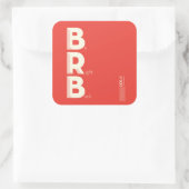 BRB QUADRATISCHER AUFKLEBER (Tasche)