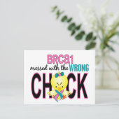 BRCA1 mit falschem Kick Postkarte (Stehend Vorderseite)