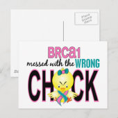 BRCA1 mit falschem Kick Postkarte (Vorne/Hinten)
