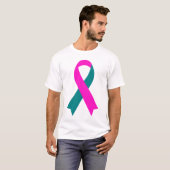 BRCA 1 & 2 Rosa und Aquamarines Shirt (Vorne ganz)