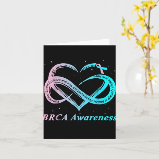 Brca Warrior Im Fine Breast Cancer Awareness Karte (Gelbe Blume)