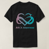 BRCA Warrior I'm Fine Brustkrebs Awareness T-Shirt (Design vorne)
