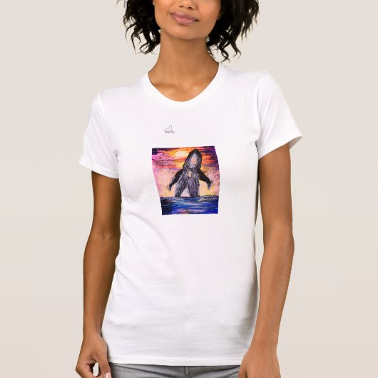 Breaching Whale Angepasste tee (Vorderseite)