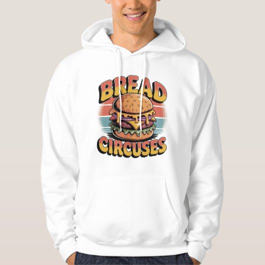 Bread and Circuses Burger Hoodie (Vorderseite)