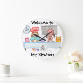 Bread Baking Große Wanduhr (Zuhause)