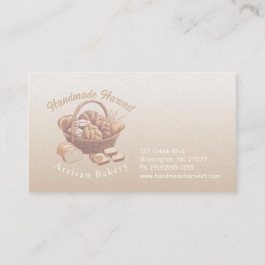 Bread Basket Visitenkarte (Rückseite)