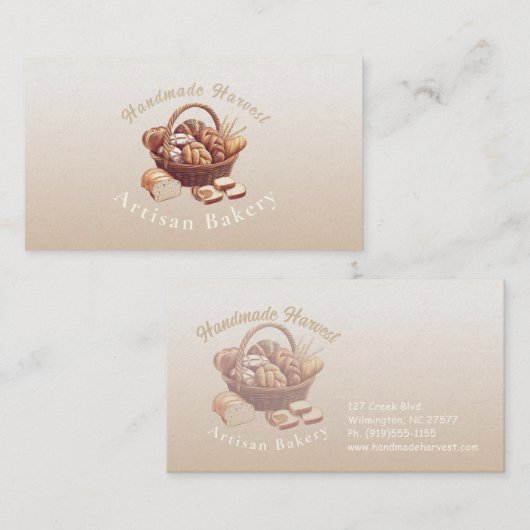Bread Basket Visitenkarte (Vorne/Hinten)