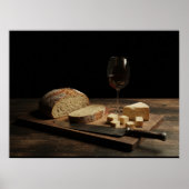 Bread, Cheese, and Wine Poster (Vorne)