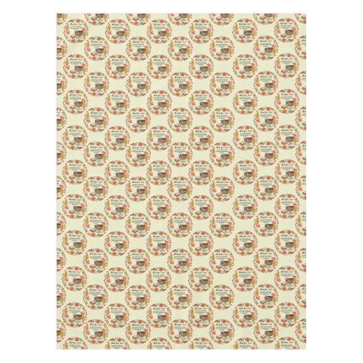 BREAD DES LEBENS Frohes Erntedankfest Tischdecke (Vorderseite)