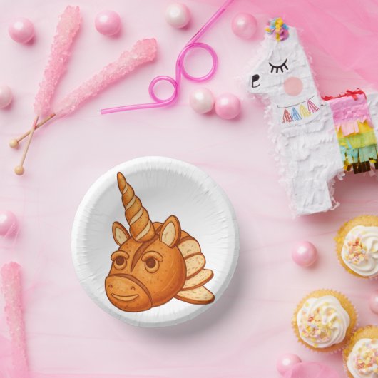 Bread Head High Fashion Loaf Model Photo Art Pappteller (Party)