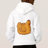 Bread Loaf Chicken - Cute and Chubby Bread Hen Hoodie (Rückseite)