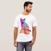 Bread Meowphosis – Glitchy Funny Cat Meme T-Shirt (Vorne ganz)