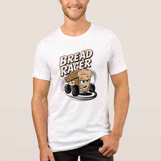 Bread Racer: Toasting the Competition! Tri-Blend Shirt (Vorderseite)