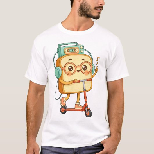 Bread Tony- cute scooter T-Shirt (Vorderseite)