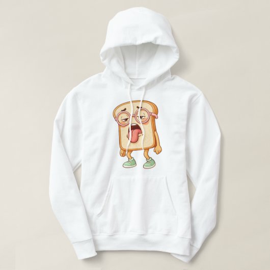 Bread Tony Tired Mood – Funny Bread T-Shirt Hoodie (Design vorne)