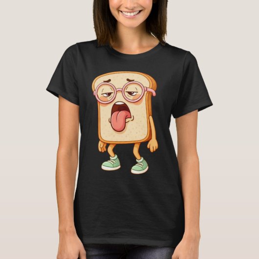 Bread Tony Tired Mood – Funny BreadT-Shirt T-Shirt (Vorderseite)