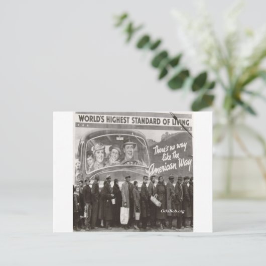 Breadline Postkarte (Stehend Vorderseite)