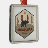 Breadloaf Wilderness Vermont Bear Ornament Aus Metall (Rechts)