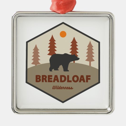 Breadloaf Wilderness Vermont Bear Ornament Aus Metall (Vorne)