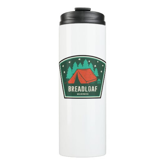 Breadloaf Wilderness Vermont Camping Thermosbecher (Vorderseite)