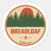 Breadloaf Wilderness Vermont Runder Aufkleber (Vorderseite)