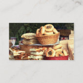 Breads auf dem Bauernmarkt Visitenkarte (Rückseite)