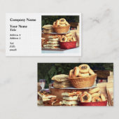 Breads auf dem Bauernmarkt Visitenkarte (Vorne/Hinten)