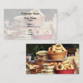 Breads auf dem Bauernmarkt Visitenkarte (Vorne/Hinten)