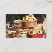 Breads auf dem Bauernmarkt Visitenkarte (Rückseite)