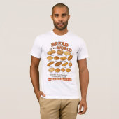 Breads of the World Funny Foodie Bakery Travel T-Shirt (Vorne ganz)
