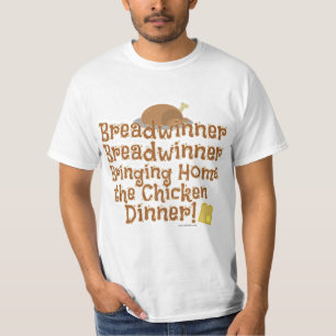 Breadwinner Hühnerabend Cartoon Funny Design T-Shirt