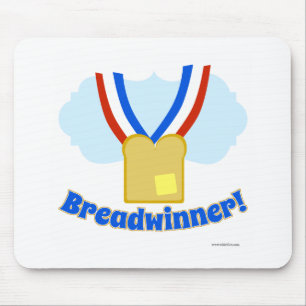 Breadwinner Medaille Funny Anstellung Cartoon Mousepad