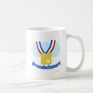 Breadwinner Medaille Funny Work Life Cartoon Kaffeetasse