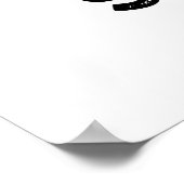 Bready Set Go Funny Running Bread Puff Poster (Ecke)