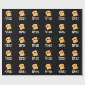Bready Set Go Funny Running Brot Pun Dark BG Geschenkpapier (Flach)